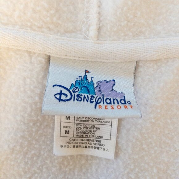 Disneyland Resort Mickey Mouse White Zip-Up Hoodie – Unisex Size M - Picture 4 of 4